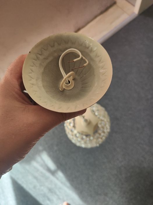 Lustra de living sau dormitor din metal cu sticla stil cristal