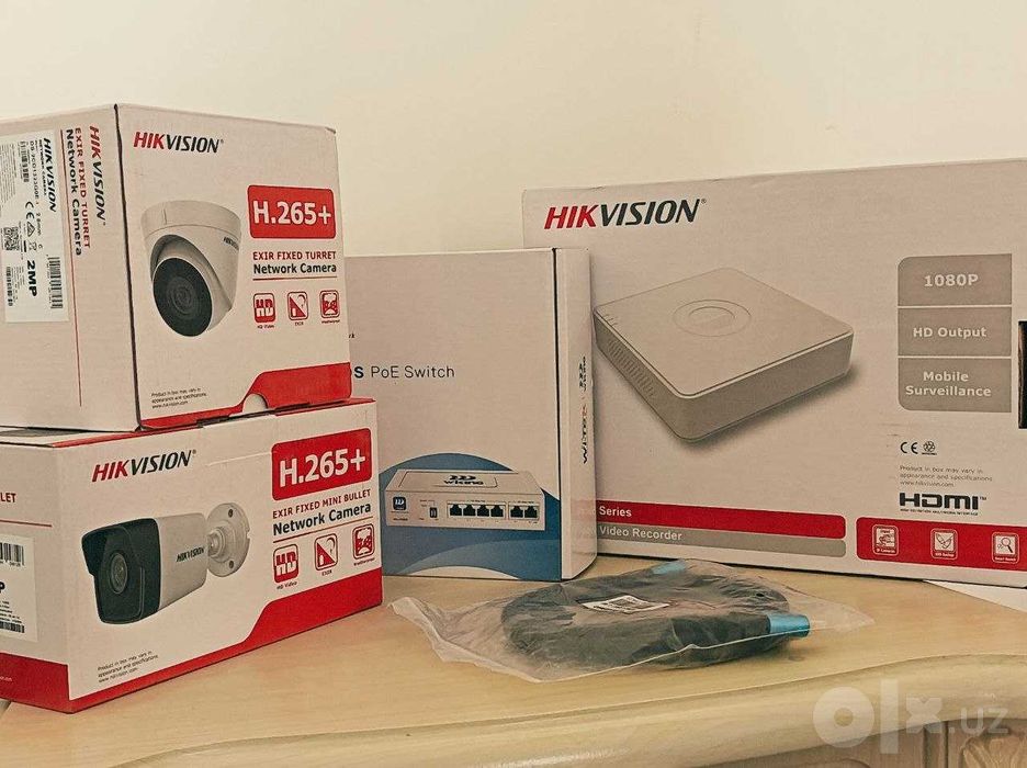 4ta Hikvision kamerasi ustanovkasi bilan