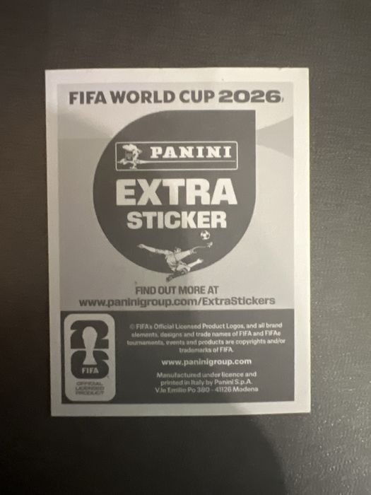 Extra Sticker на Мохамед Салах за албума на Panini FIFA World Cup 2026