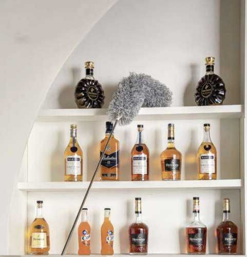 Телескопична четка за прах с 2 приставки, дължина достигаща до 250 см