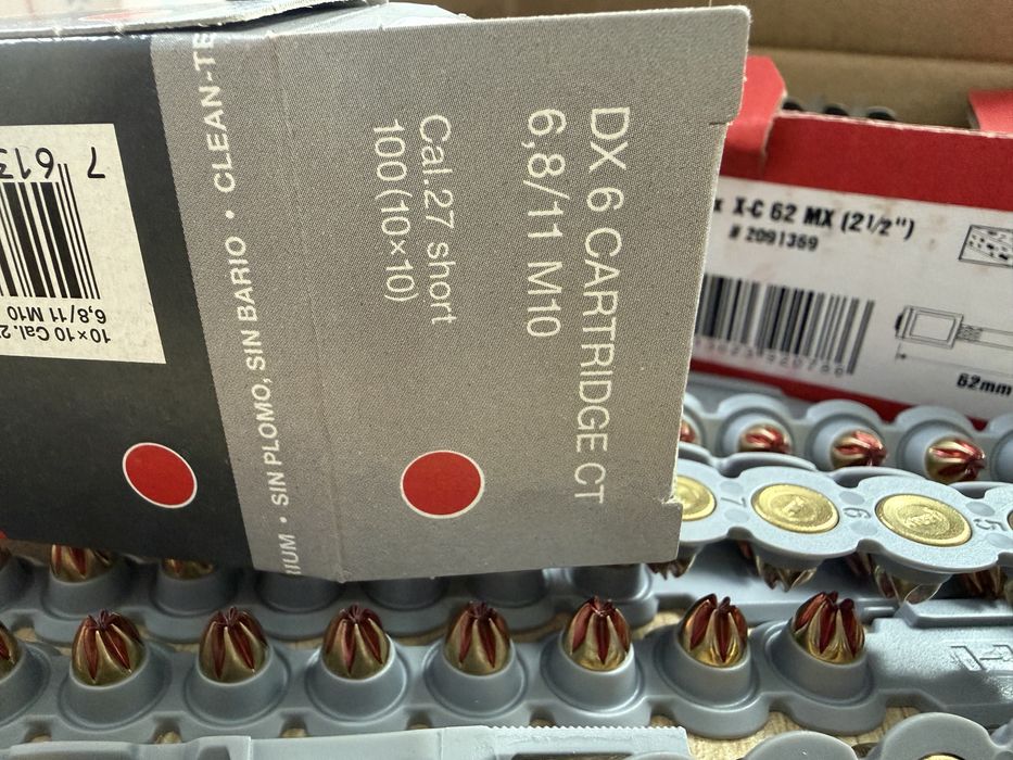 Cuie hilti DX, capse, spit pulsa, toua
