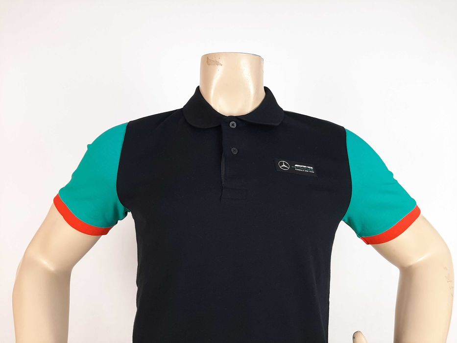 Mercedes-AMG Petronas - Оригинална мъжка тениска с яка размер S