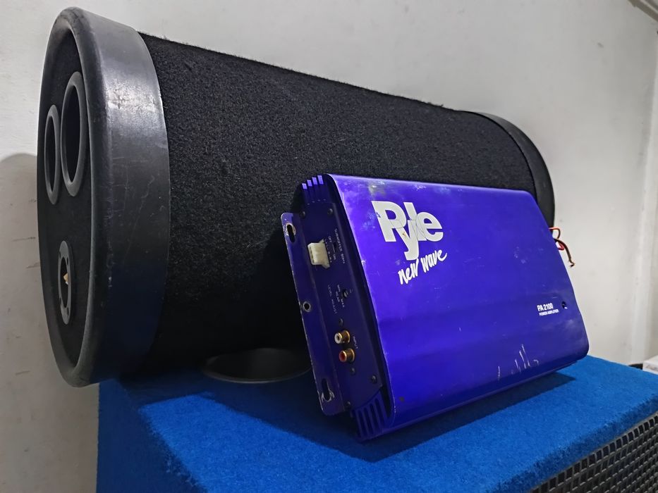Statie si subwoofer auto pyle audio tun tub bass masina amplificator