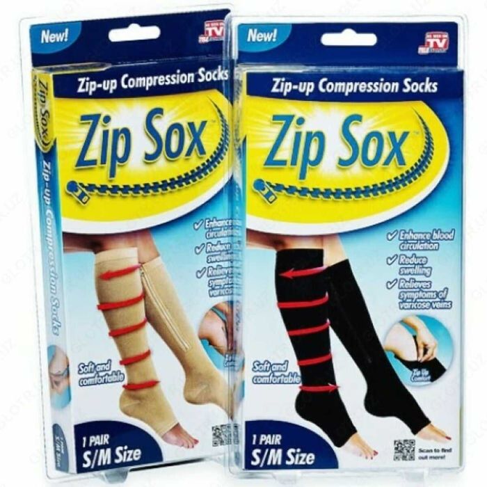 Лечебные компрессионные гольфы от варикоза Zip Sox