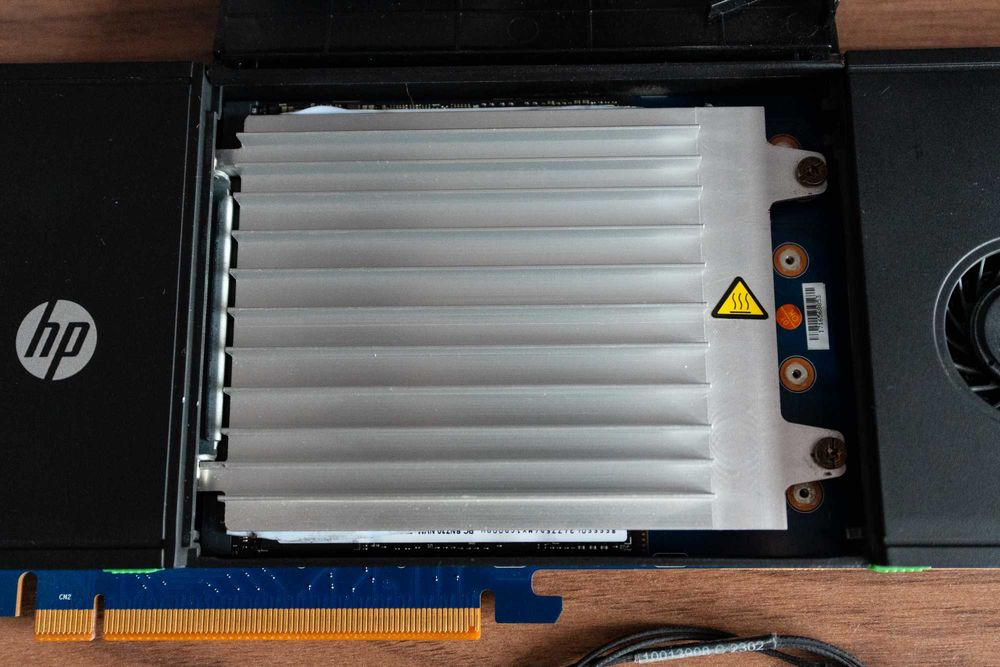 HP Z Turbo Drive Quad Pro NVMe PCIe – 4x SSD M.2, workstation