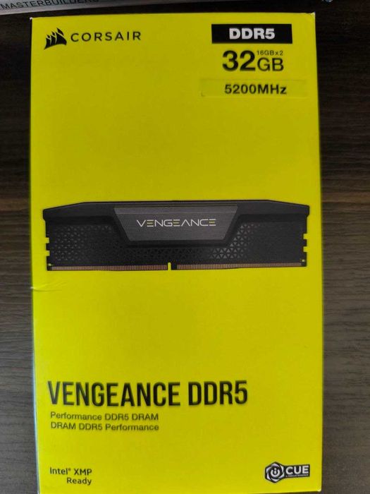 Рам памет Corsair Vengeance 32GB (2x16GB) DDR5 5200MHz CL40 Black - CMK32GX5M2B5200C40