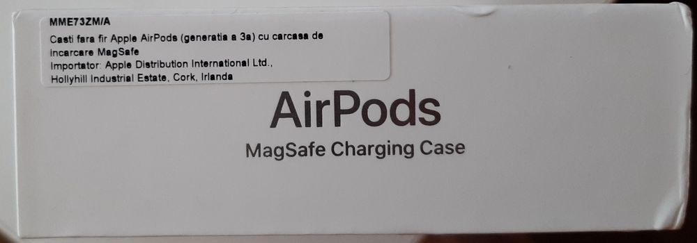 Casti Apple AirPods 3 (2021), MagSafe Charging Case, White, noi, sigil