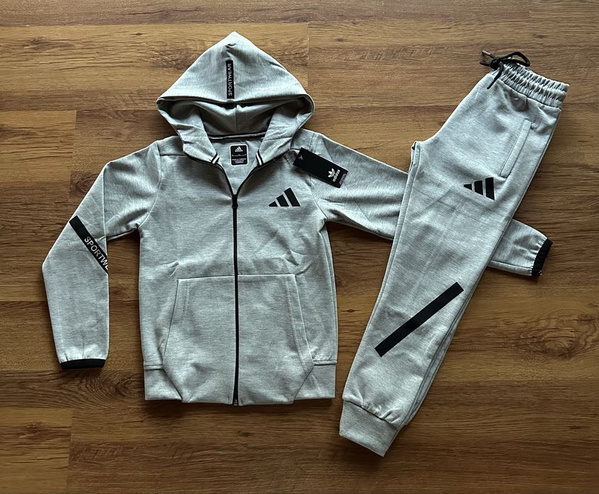 Детски,памучен сив екип Adidas