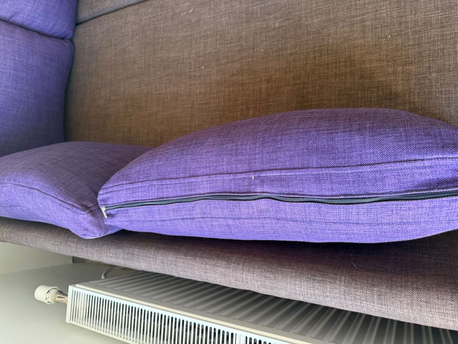 Голям П-образен диван с механизма за повдигане