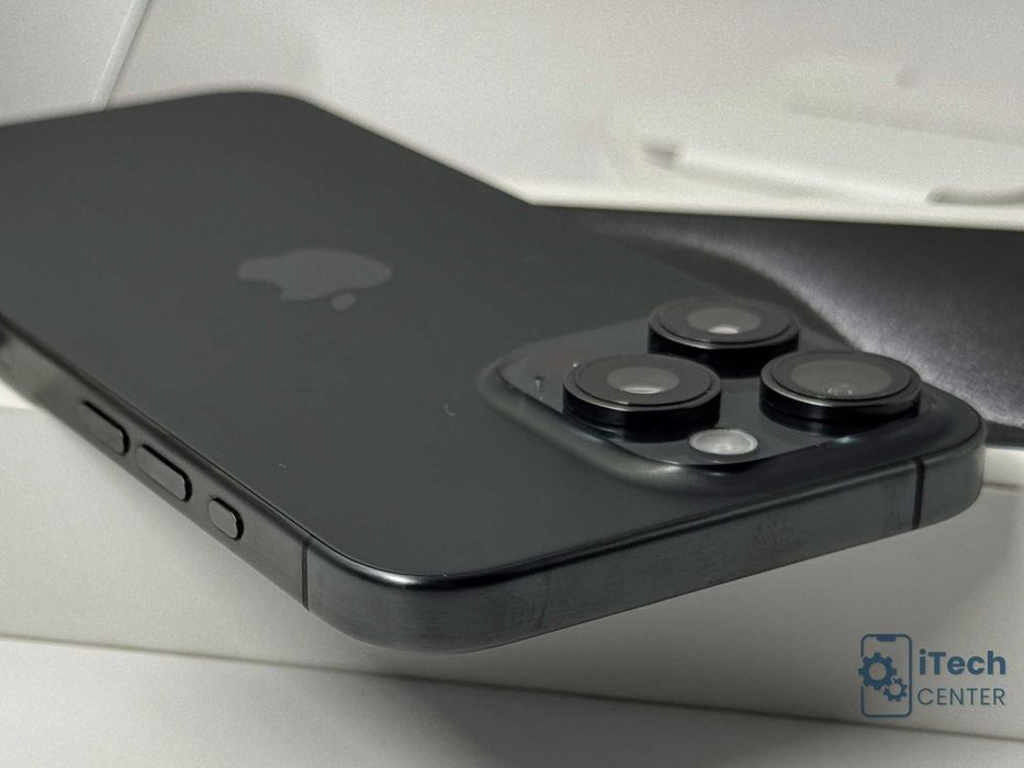 iPhone 15 Pro MAX, 256GB, Black Titanium, КАТО НОВ, 1г. ГАРАНЦИЯ!