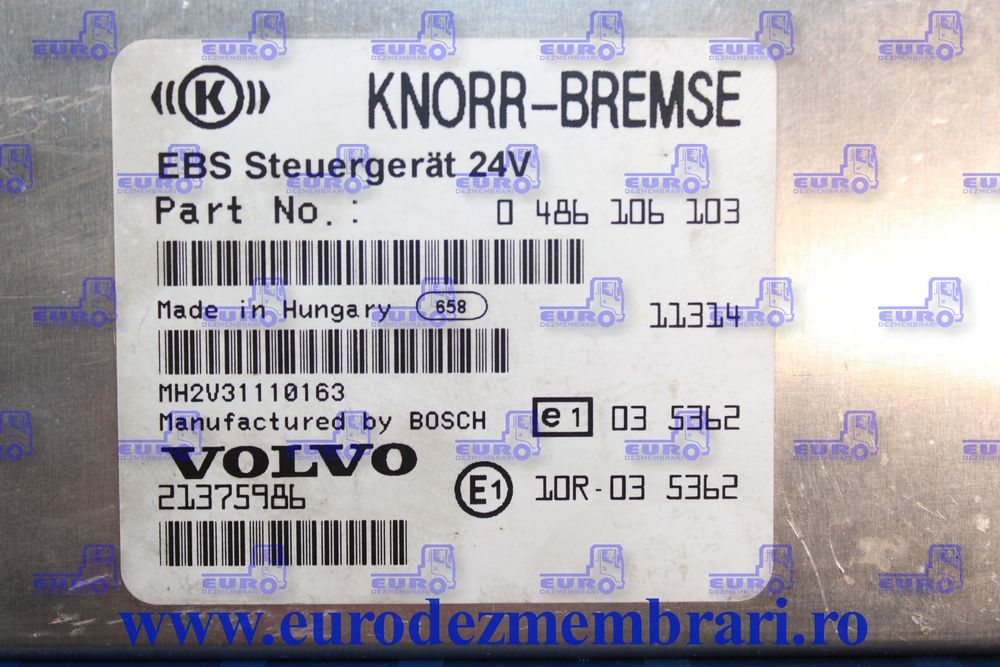 calculator ebs volvo 21375986