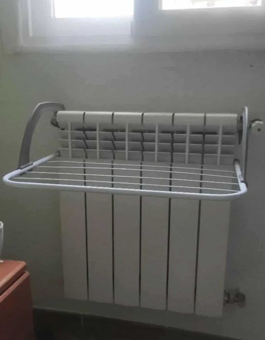 Практичен сушилник за радиатор, балкон