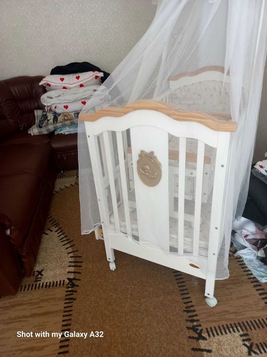 Детская кровать с люлькой