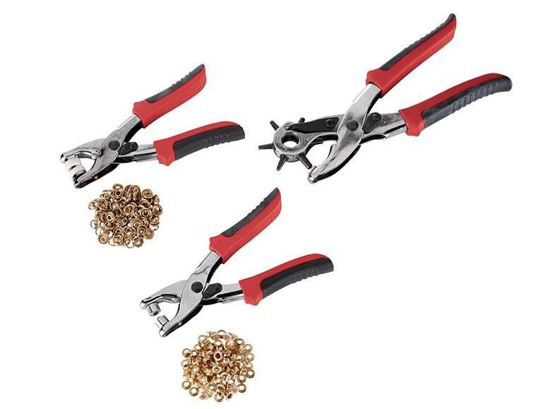 Set 3 clesti de gaurit, capsat, aplicat capse, perforat curea preducea