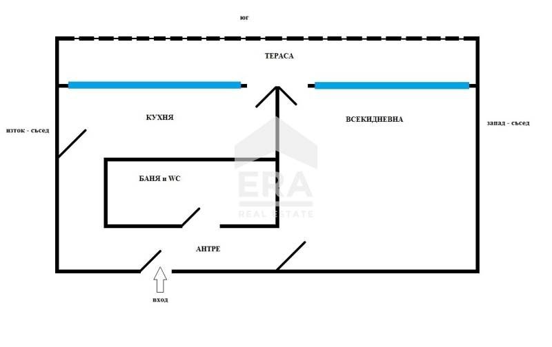 ЕКСКЛУЗИВНО! Слънчева гарсониера в центъра на гр. Бургас.