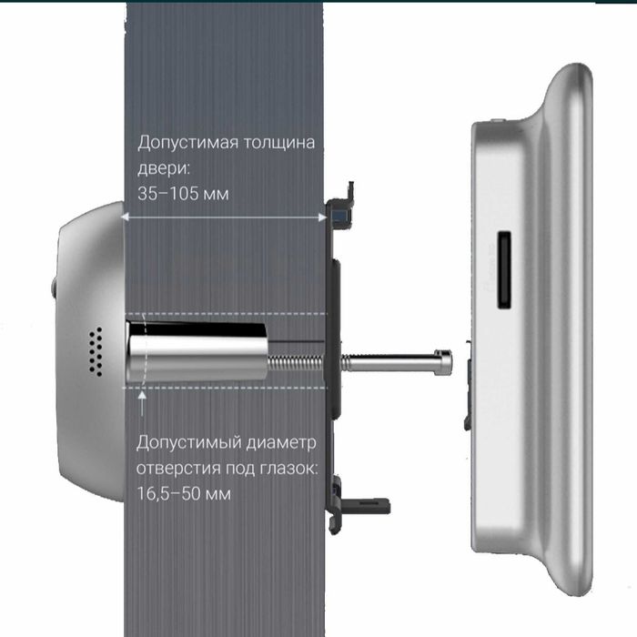 ОРИГИНАЛ! WIFI Ezviz DP2C 2MP дверной глазок / Видеоглазок / Домофон
