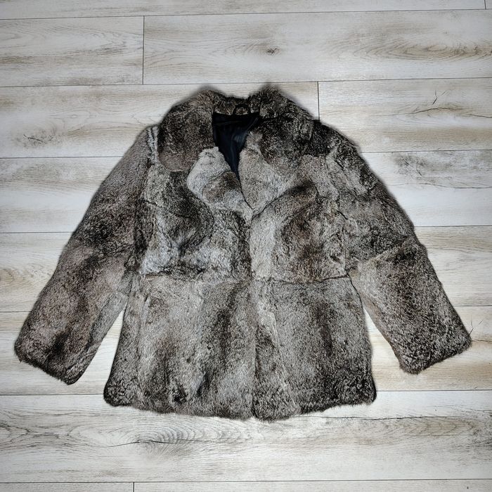 Haină de blană naturală de iepure