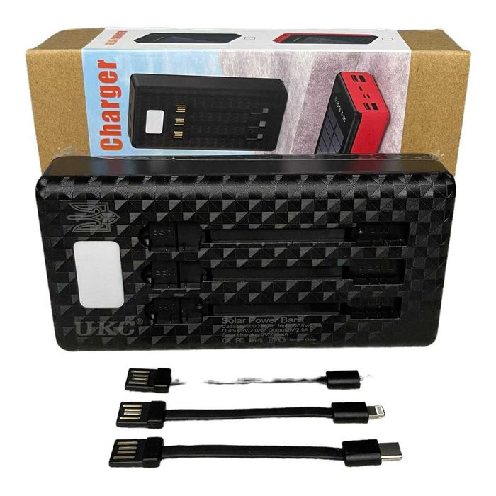 60000mah Соларна Преносима Батерия UKS PAWERBANK с фенерче