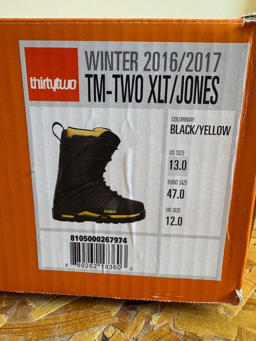 Сноуборд обувки ThirtyTwo XLT/Jones, размер 47