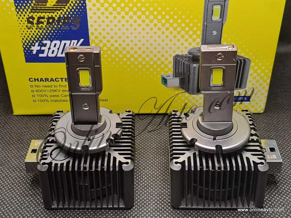 LED Крушки D1S D3S D4S D2S D5S +380% Canbus Директен Заместител