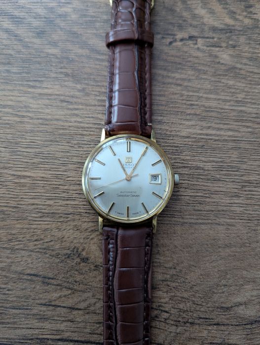 Tissot 36mm placat cu aur automatic