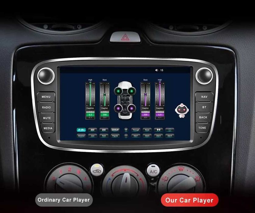 Мултимедия за Ford Focus S-Max Mondeo Galaxy Kuga с Android Навигация