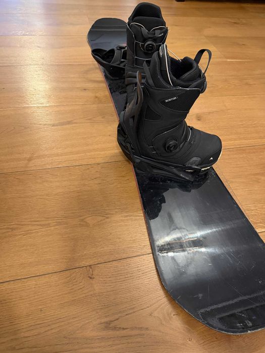 Burton Step On boots + bindings (43, M) / placă Ride Machete 161
