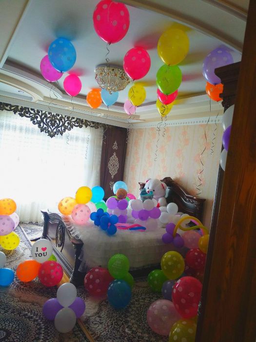 Toy tugilgan kun va moshina bezaklari. Торжественное оформления бантик