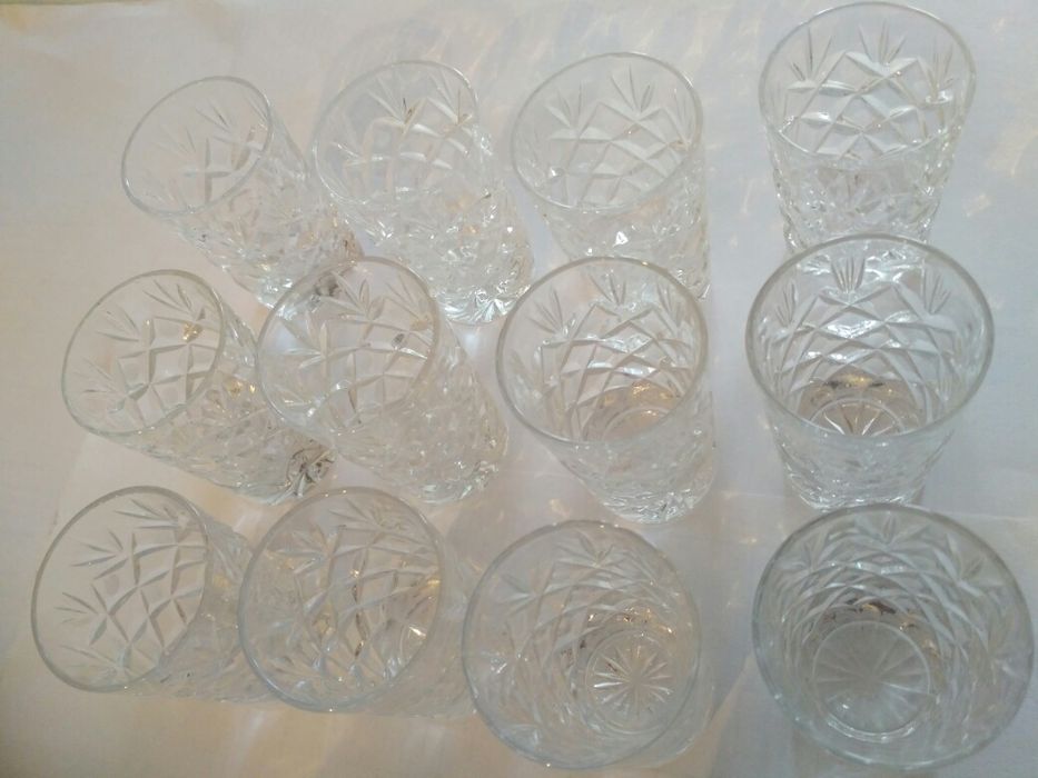 Хрустальные наборы СССР - 12 шт. х 2 набора