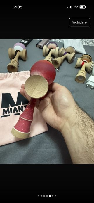 Kendama Miguel Mianzi Nebula Red Gomu Clear