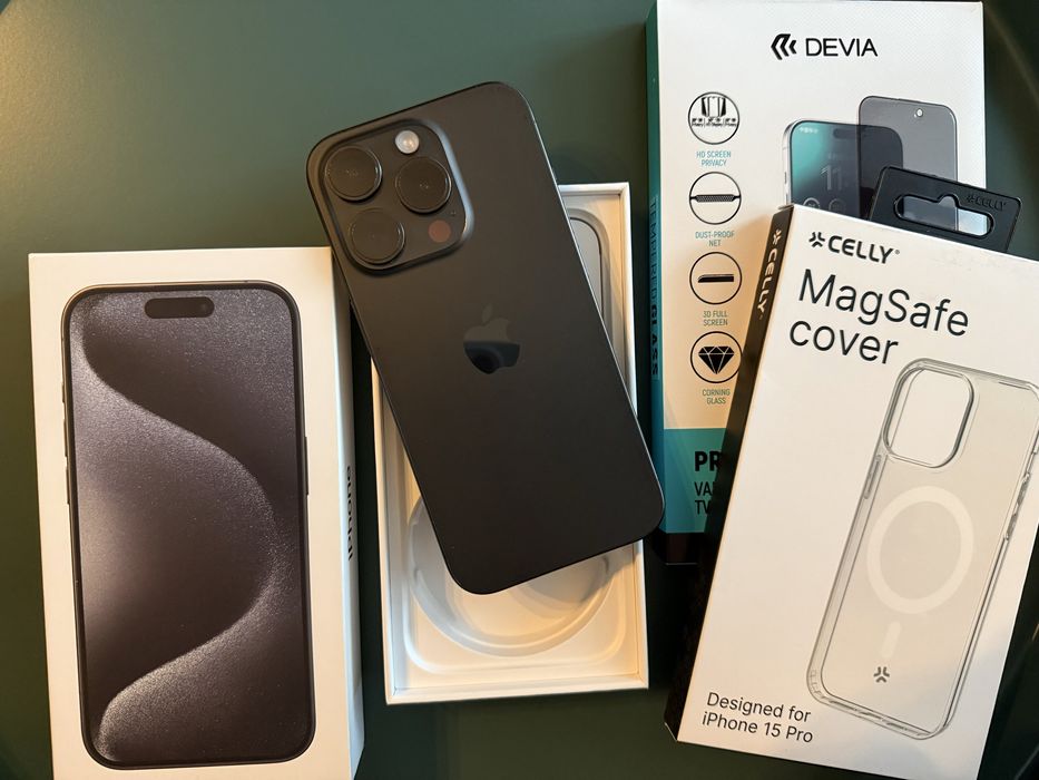 Iphone 15 pro, black titanium
