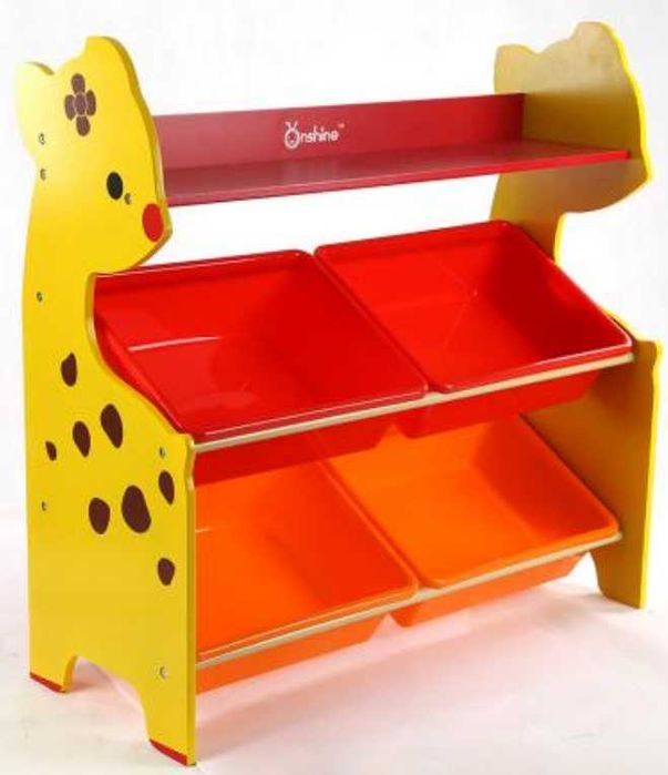 дървен MDF стелаж за играчки / етажерки и органайзери за играчки