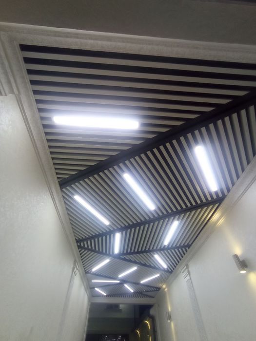 Дизайнерские потолки грильято реечный армстронг grilato rechniy PC-19