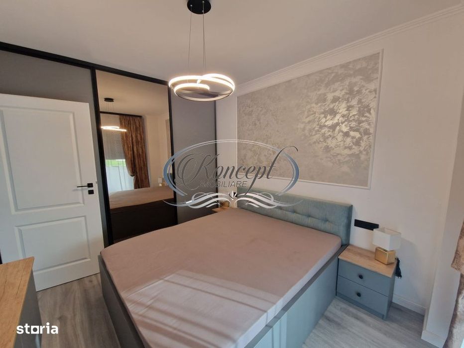 Apartament 2 camere, complet mobilat si utilat, balcon si parcare
