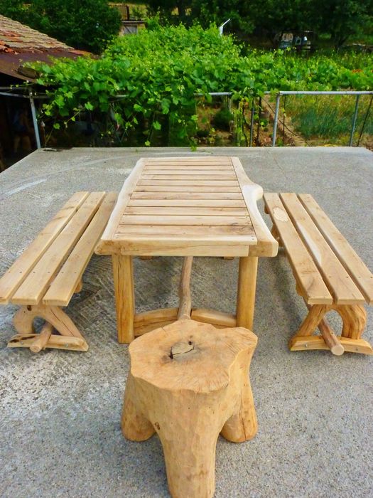 Градиски комплект от Масивен Дъб и Габър – РЪЧНА ИЗРАБОТКА