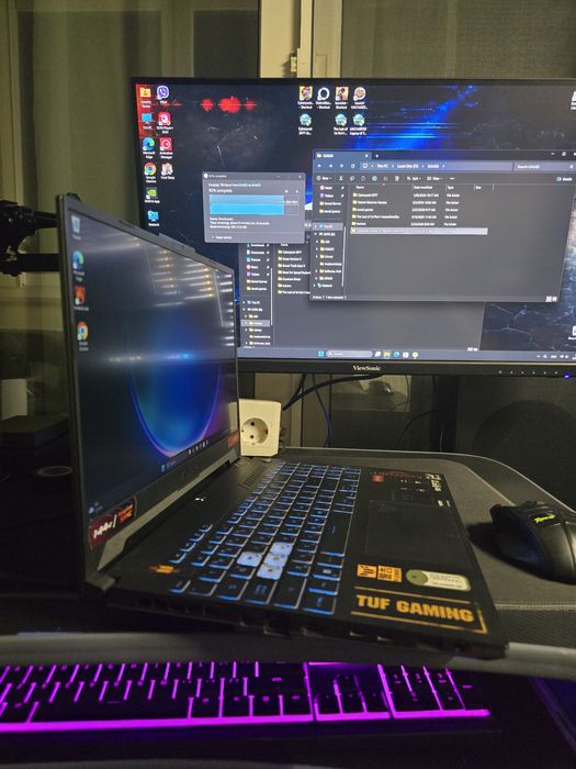 Геймърски лаптоп Asus Tuf A15- Ryzen 7, 16gb ddr5, 1TB nvme, RTX 3060