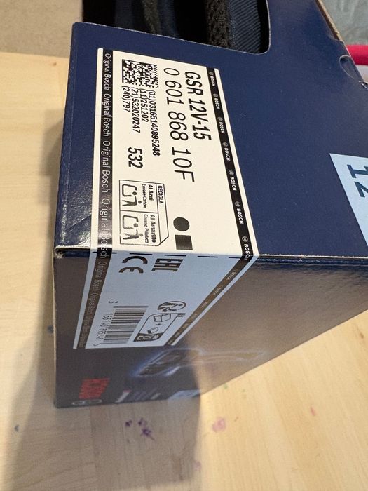 Mașină de găurit si înșurubat Bosch GSR12V-15, 060186810F, sigilata, geanta textila