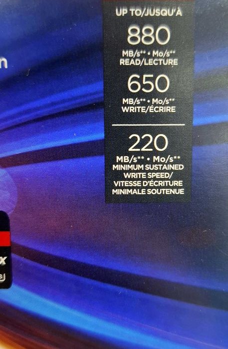 SanDisk Micro SD 512GB SDXC EXPRESS Card High Speed Read 880MB Write 650MB