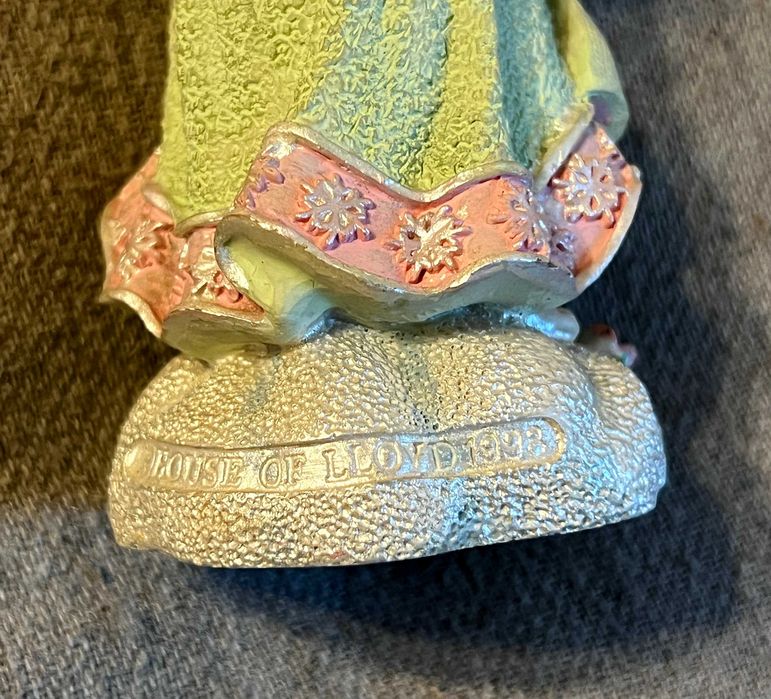 Figurina inger cu porumbel colectie rasina pictata manual 20 cm