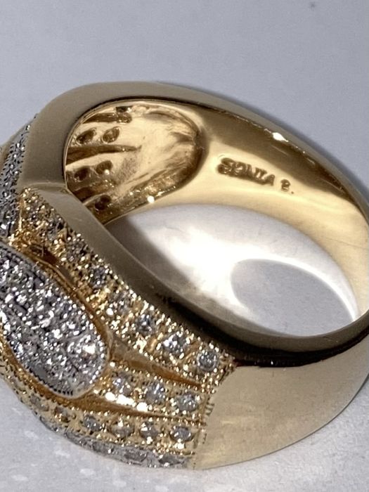 Inel designer aur cu diamante 0.80ct