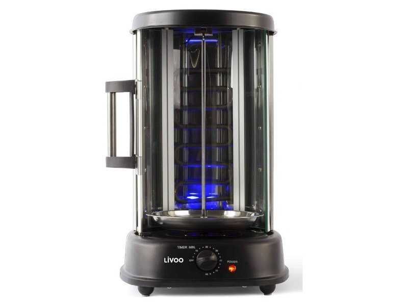 Вертикален Грил за Кебап / Печено Пиле / Шишчета Livoo 323DOM, 1500W