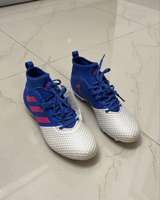 Ghete Fotbal Adidas Ace 17.3 Primemesh FG Blue Blast edition noi gazon