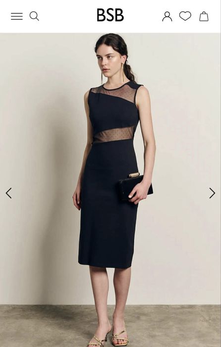 Рокля черна BSB коктейлна