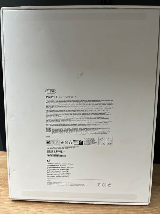 Apple iPad Pro 13 Inch M5 512GB WIFI NOUA NEFOLOSITA