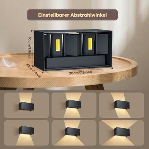 Стенна LED лампа vatato LED Wall Light 24 W IP65 3000 K