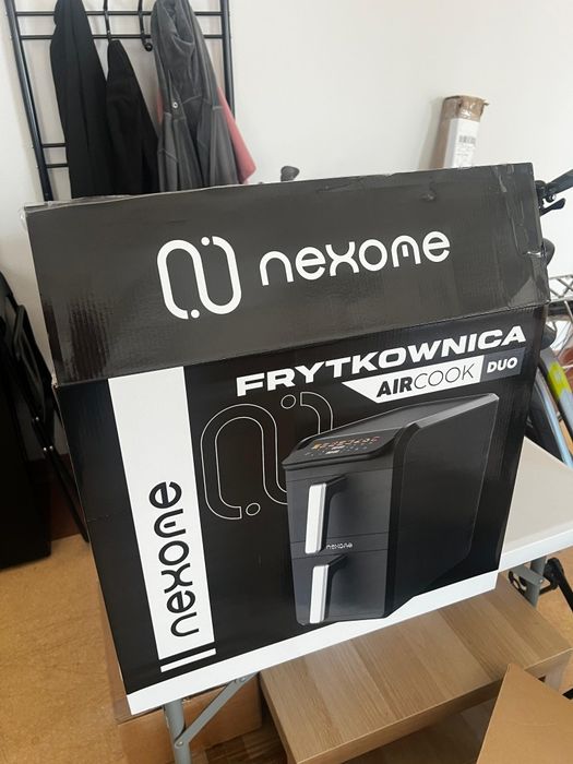 NexOne TwinFryer 11L – Двукамерен фритюрник с горещ въздух 2800W, две независими кошници, 8 програми и Sync функция
