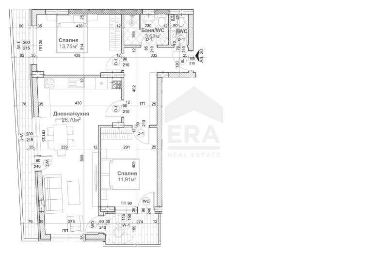 Продава се Тристаен апартамент в Варна, Левски - 107 кв.м за 1362 €/кв.м - Снимка #6