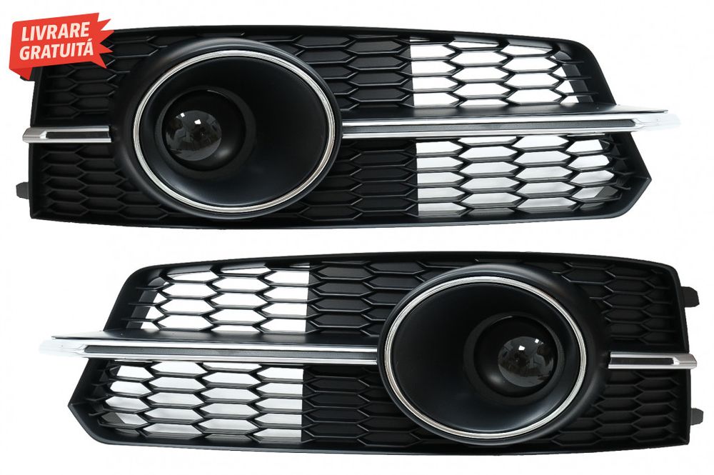 Grile Laterale Audi A6 C7 4G S Line Facelift (2015-2018) Crom