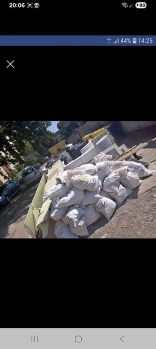 Debarasam apartamente gospodarii, moloz polistiren etc..