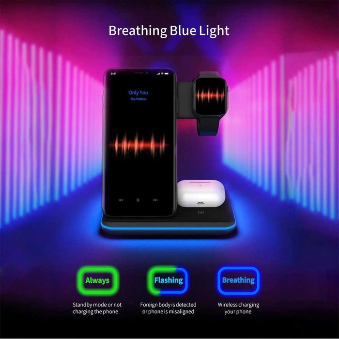 Станция за безжично зареждане STELS Q90, 15W